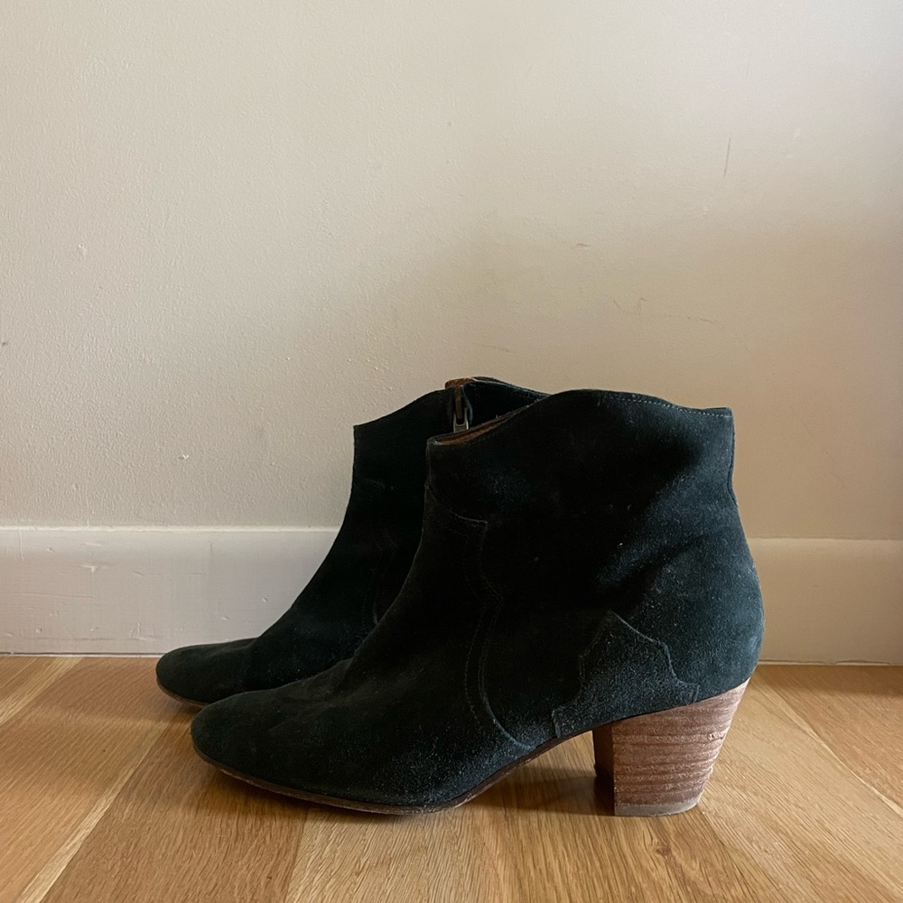 Isabel Marant Dicker Booties Black Suede 39